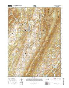 Williamsburg Pennsylvania Current topographic map, 1:24000 scale, 7.5 X 7.5 Minute, Year 2016