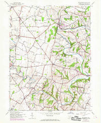 Williamson Pennsylvania Historical topographic map, 1:24000 scale, 7.5 X 7.5 Minute, Year 1944