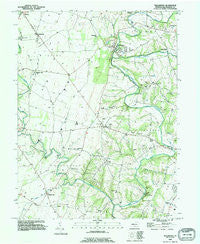 Williamson Pennsylvania Historical topographic map, 1:24000 scale, 7.5 X 7.5 Minute, Year 1990