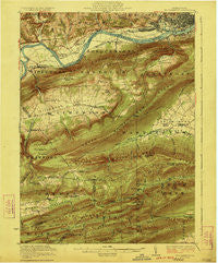 Williamsport Pennsylvania Historical topographic map, 1:62500 scale, 15 X 15 Minute, Year 1923