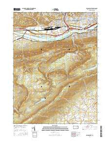 Williamsport Pennsylvania Current topographic map, 1:24000 scale, 7.5 X 7.5 Minute, Year 2016