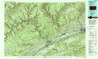 Williamsport West Pennsylvania Historical topographic map, 1:100000 scale, 30 X 60 Minute, Year 1984