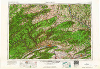 Williamsport Pennsylvania Historical topographic map, 1:250000 scale, 1 X 2 Degree, Year 1965