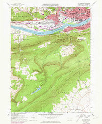 Williamsport Pennsylvania Historical topographic map, 1:24000 scale, 7.5 X 7.5 Minute, Year 1965