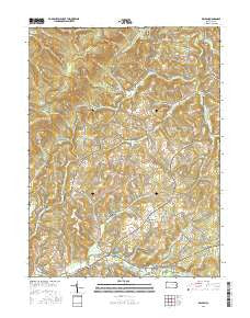 Wilpen Pennsylvania Current topographic map, 1:24000 scale, 7.5 X 7.5 Minute, Year 2016