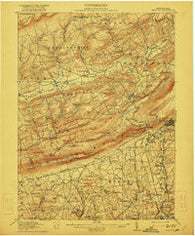 Wind Gap Pennsylvania Historical topographic map, 1:62500 scale, 15 X 15 Minute, Year 1916