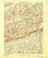 Wind Gap Pennsylvania Historical topographic map, 1:62500 scale, 15 X 15 Minute, Year 1916