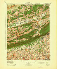 Wind Gap Pennsylvania Historical topographic map, 1:62500 scale, 15 X 15 Minute, Year 1943