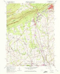 Wind Gap Pennsylvania Historical topographic map, 1:24000 scale, 7.5 X 7.5 Minute, Year 1960