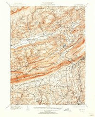 Wind Gap Pennsylvania Historical topographic map, 1:62500 scale, 15 X 15 Minute, Year 1914