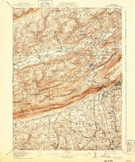 Wind Gap Pennsylvania Historical topographic map, 1:62500 scale, 15 X 15 Minute, Year 1916