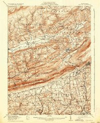 Wind Gap Pennsylvania Historical topographic map, 1:62500 scale, 15 X 15 Minute, Year 1916