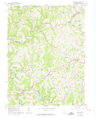 Wind Ridge Pennsylvania Historical topographic map, 1:24000 scale, 7.5 X 7.5 Minute, Year 1964