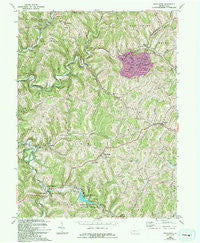 Wind Ridge Pennsylvania Historical topographic map, 1:24000 scale, 7.5 X 7.5 Minute, Year 1964
