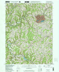 Wind Ridge Pennsylvania Historical topographic map, 1:24000 scale, 7.5 X 7.5 Minute, Year 1997