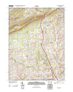 Wind Gap Pennsylvania Historical topographic map, 1:24000 scale, 7.5 X 7.5 Minute, Year 2013