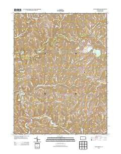 Wind Ridge Pennsylvania Historical topographic map, 1:24000 scale, 7.5 X 7.5 Minute, Year 2013