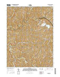 Wind Ridge Pennsylvania Current topographic map, 1:24000 scale, 7.5 X 7.5 Minute, Year 2016