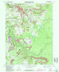 Windber Pennsylvania Historical topographic map, 1:24000 scale, 7.5 X 7.5 Minute, Year 1971