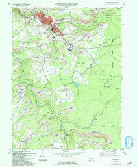 Windber Pennsylvania Historical topographic map, 1:24000 scale, 7.5 X 7.5 Minute, Year 1971