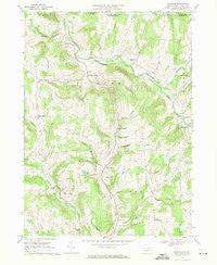 Windham Pennsylvania Historical topographic map, 1:24000 scale, 7.5 X 7.5 Minute, Year 1967