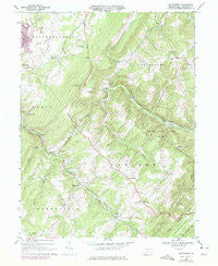 Wittenburg Pennsylvania Historical topographic map, 1:24000 scale, 7.5 X 7.5 Minute, Year 1967
