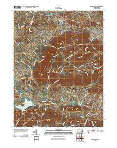 Womelsdorf Pennsylvania Historical topographic map, 1:24000 scale, 7.5 X 7.5 Minute, Year 2010