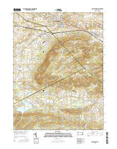 Womelsdorf Pennsylvania Current topographic map, 1:24000 scale, 7.5 X 7.5 Minute, Year 2016