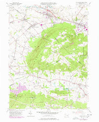 Womelsdorf Pennsylvania Historical topographic map, 1:24000 scale, 7.5 X 7.5 Minute, Year 1955