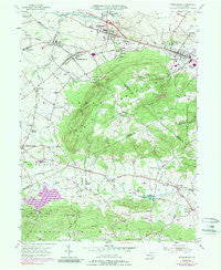 Womelsdorf Pennsylvania Historical topographic map, 1:24000 scale, 7.5 X 7.5 Minute, Year 1955