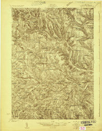 Woodhull New York Historical topographic map, 1:48000 scale, 15 X 15 Minute, Year 1924