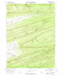 Woodward Pennsylvania Historical topographic map, 1:24000 scale, 7.5 X 7.5 Minute, Year 1968