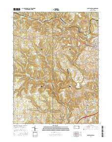 Worthington Pennsylvania Current topographic map, 1:24000 scale, 7.5 X 7.5 Minute, Year 2016