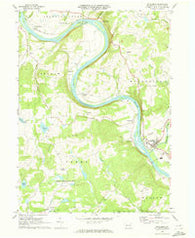 Wyalusing Pennsylvania Historical topographic map, 1:24000 scale, 7.5 X 7.5 Minute, Year 1969