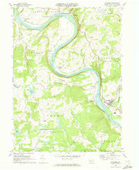 Wyalusing Pennsylvania Historical topographic map, 1:24000 scale, 7.5 X 7.5 Minute, Year 1969