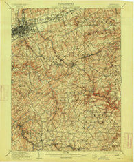 York Pennsylvania Historical topographic map, 1:62500 scale, 15 X 15 Minute, Year 1910