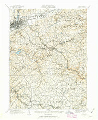 York Pennsylvania Historical topographic map, 1:62500 scale, 15 X 15 Minute, Year 1908