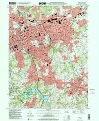 York Pennsylvania Historical topographic map, 1:24000 scale, 7.5 X 7.5 Minute, Year 1999