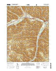 Youngsville Pennsylvania Current topographic map, 1:24000 scale, 7.5 X 7.5 Minute, Year 2016
