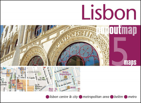 Buy map Lisbon : popoutmap : 5 maps