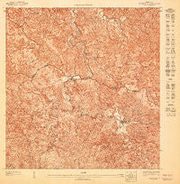 Adjuntas NO Puerto Rico Historical topographic map, 1:10000 scale, 3.75 X 3.75 Minute, Year 1947