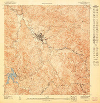 Adjuntas SO Puerto Rico Historical topographic map, 1:10000 scale, 3.75 X 3.75 Minute, Year 1947