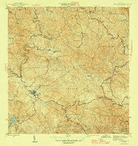 Adjuntas Puerto Rico Historical topographic map, 1:30000 scale, 7.5 X 7.5 Minute, Year 1946