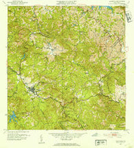 Adjuntas Puerto Rico Historical topographic map, 1:30000 scale, 7.5 X 7.5 Minute, Year 1952