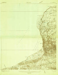 Aguadilla Puerto Rico Historical topographic map, 1:20000 scale, 7.5 X 7.5 Minute, Year 1937