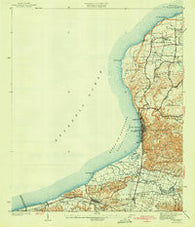 Aguadilla Puerto Rico Historical topographic map, 1:30000 scale, 7.5 X 7.5 Minute, Year 1942