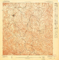 Aguas Buenas NO Puerto Rico Historical topographic map, 1:10000 scale, 3.75 X 3.75 Minute, Year 1947
