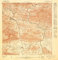 Aguas Buenas SE Puerto Rico Historical topographic map, 1:10000 scale, 3.75 X 3.75 Minute, Year 1947