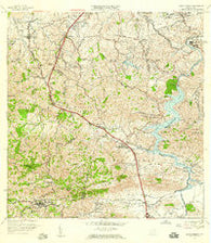 Aguas Buenas Puerto Rico Historical topographic map, 1:20000 scale, 7.5 X 7.5 Minute, Year 1957