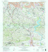 Aguas Buenas Puerto Rico Historical topographic map, 1:20000 scale, 7.5 X 7.5 Minute, Year 1969